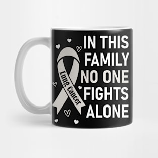 In This Family No One Fights Alone | Lung Cancer Mug